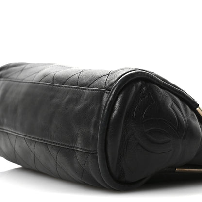 Chanel Lambskin Stitched Medium Ultimate Soft Tote Black 10 of 13