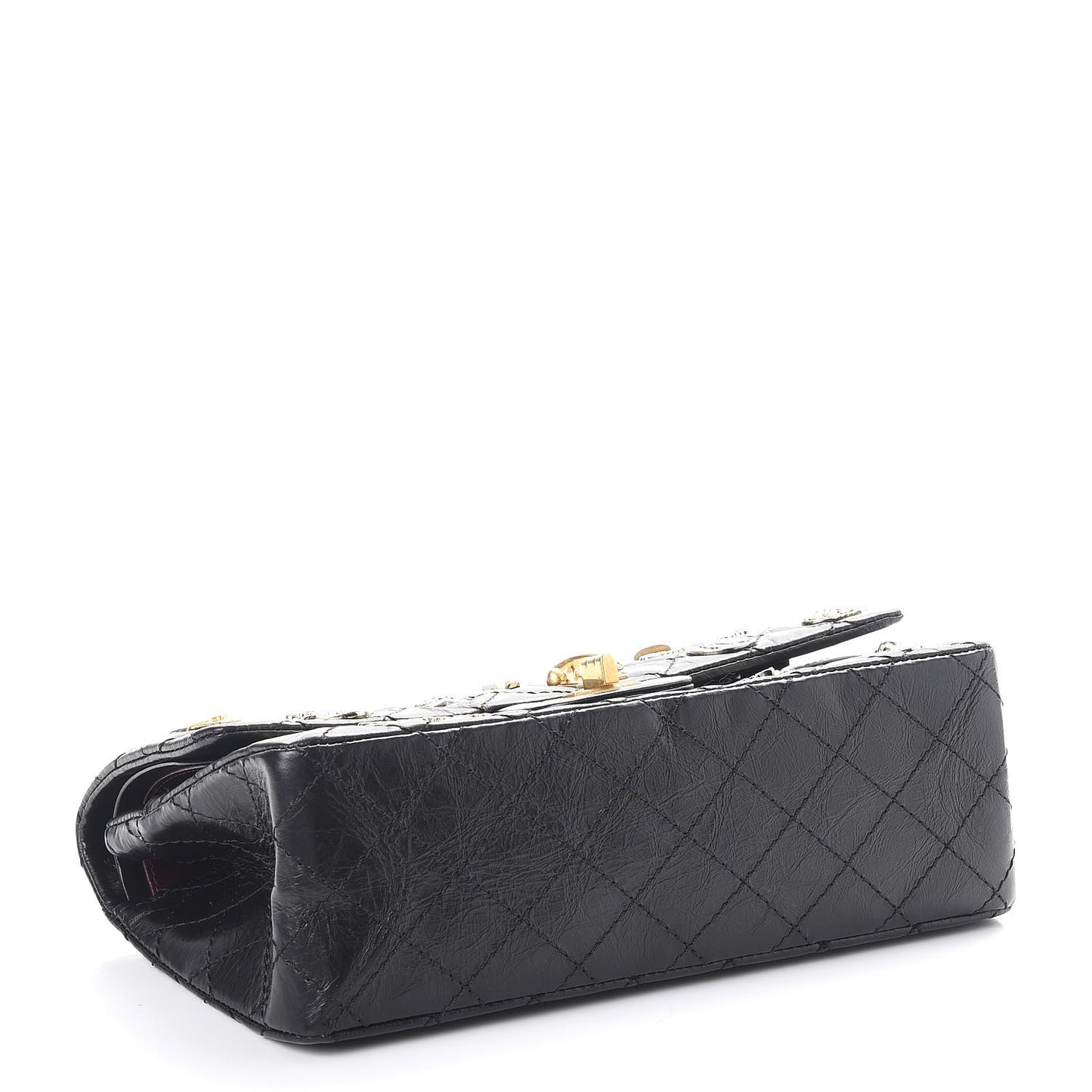 Aged Calfskin Lucky Charms 2.55 Reissue 225 Flap Black