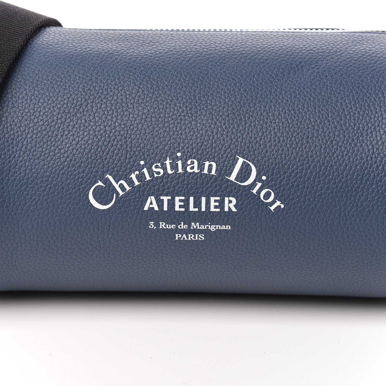 Christian Dior HOMME Grained Calfskin Mens Roller Pouch Navy Blue 9 of 9