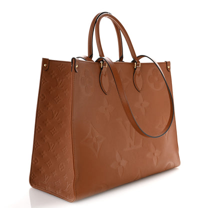 Louis Vuitton Empreinte Monogram Giant Onthego GM Cognac 3 of 15