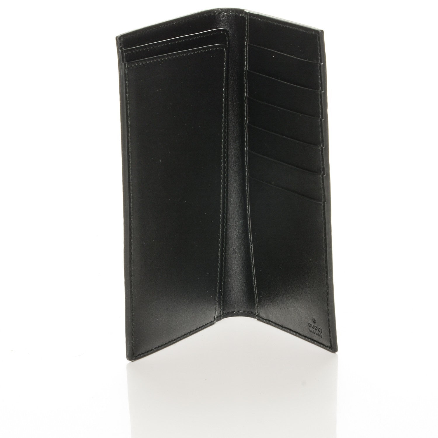 Gucci Guccissima Margaux Calfskin Avel Wallet Black 4 of 7