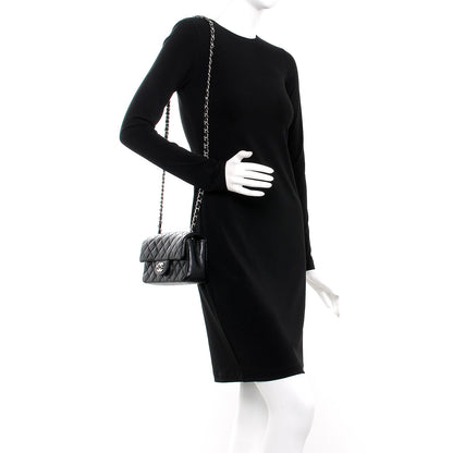Chanel Lambskin Quilted Mini Rectangular Flap Black 2 of 8