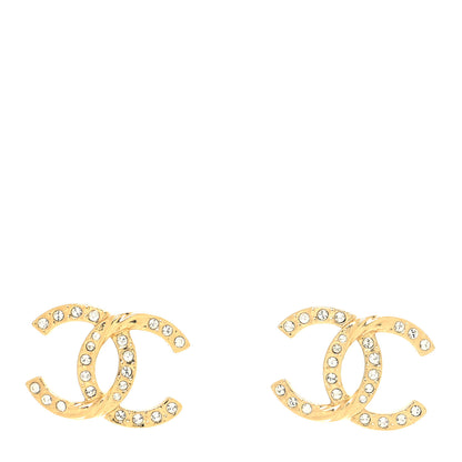 Chanel Crystal Twist CC Earrings Gold 1 of 4