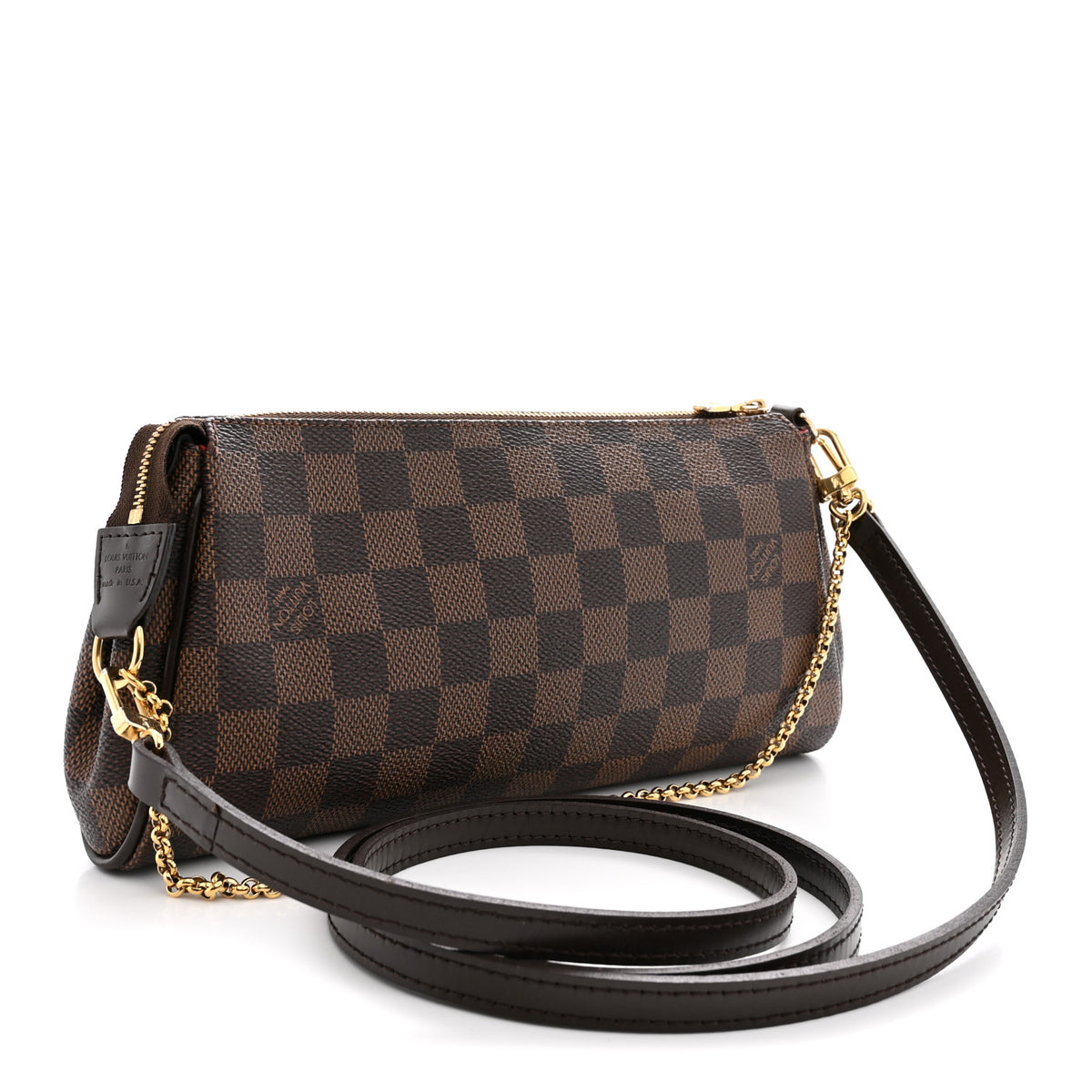 Louis Vuitton Damier Ebene Eva Clutch 3 of 11