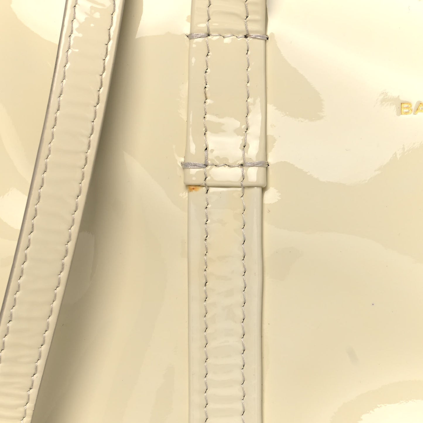 Patent S Bazar Shopper Tote White