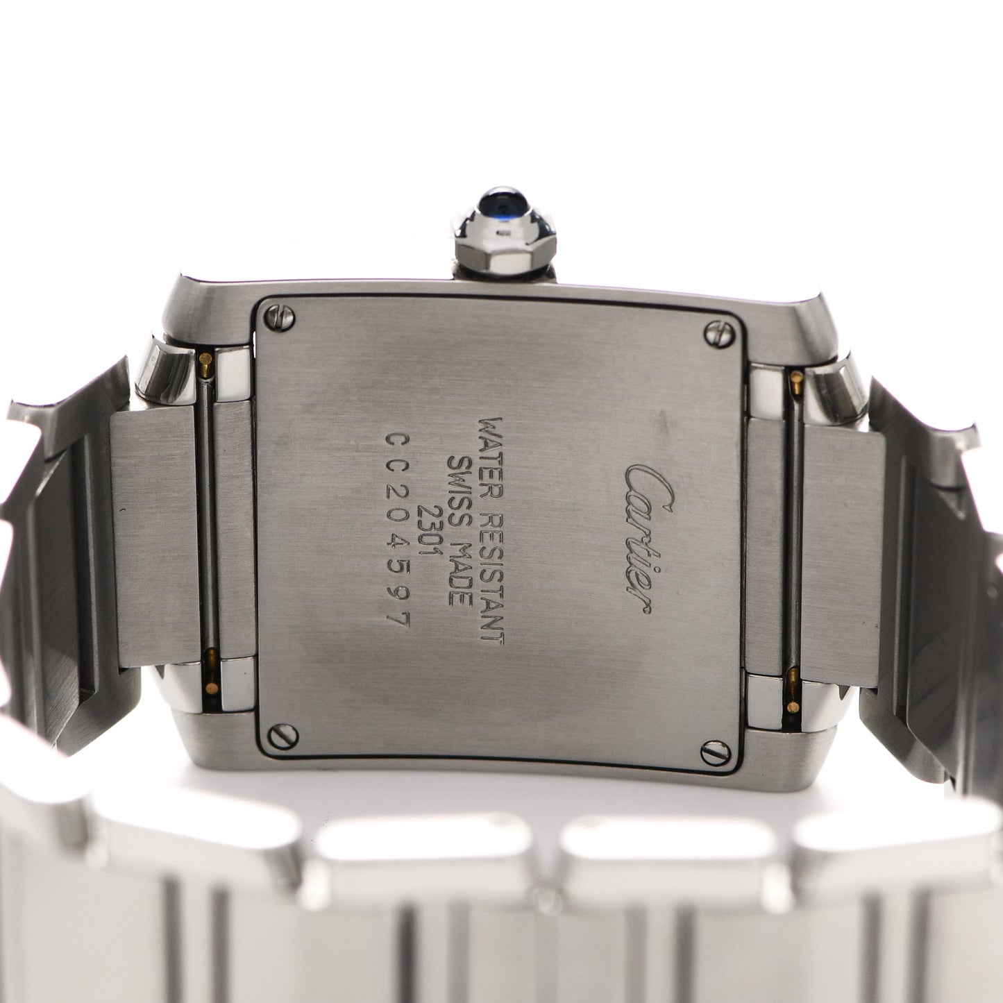 Stainless Steel 25mm Tank Francaise Quartz Watch
