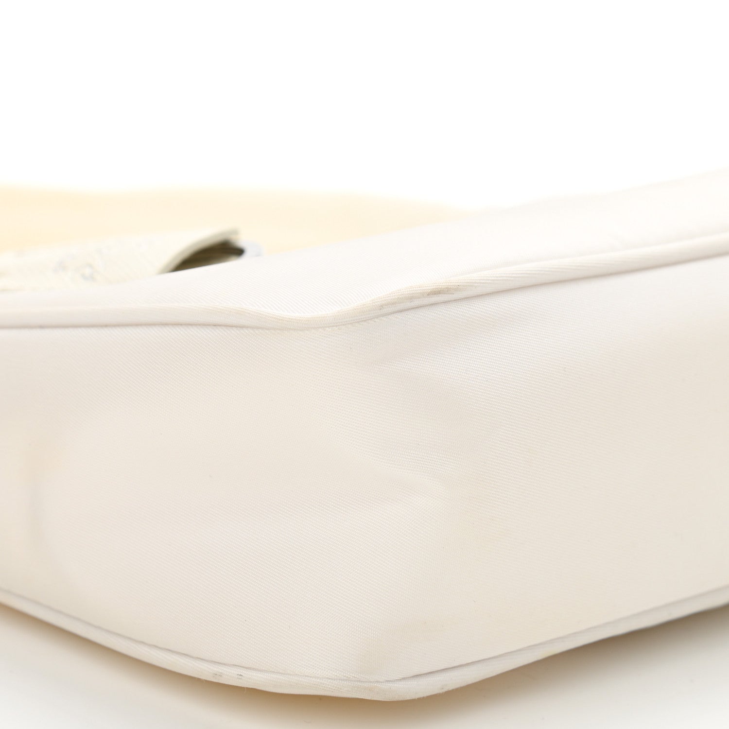 Prada Tessuto Nylon Mini Re-Edition 2000 Bag White 9 of 10