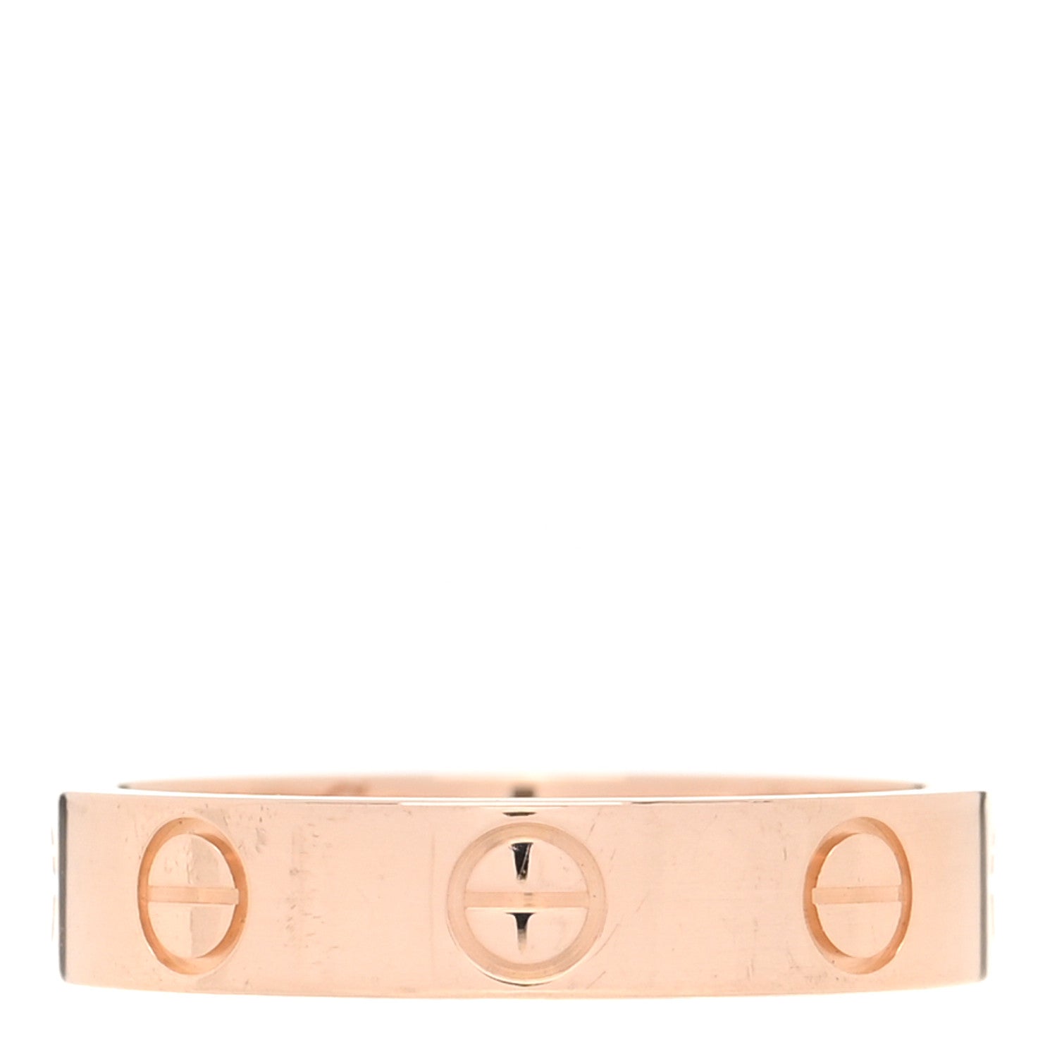 Cartier 18K Pink Gold 3.5mm LOVE Wedding Band Ring 48 4.5 3 of 4