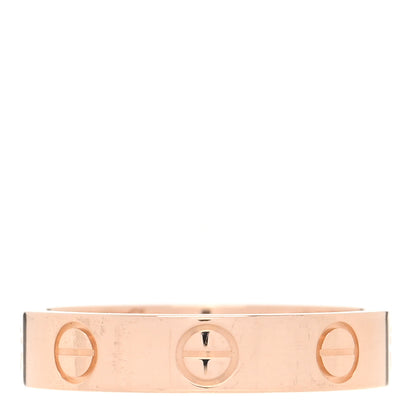 Cartier 18K Pink Gold 3.5mm LOVE Wedding Band Ring 48 4.5 3 of 4