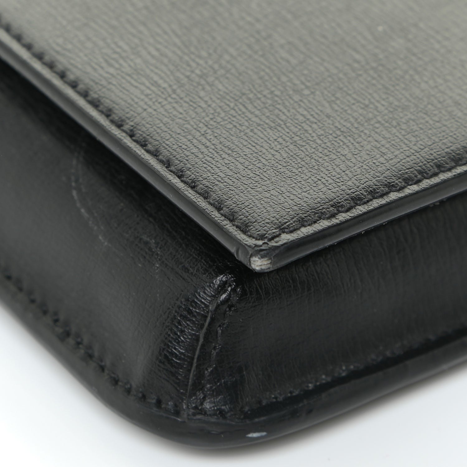 Saint Laurent Smooth Calfskin Monogram Phone Holder Crossbody Black 13 of 23