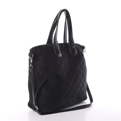 Prada Tessuto Nylon Quilted Shopping Tote Black 2 of 8