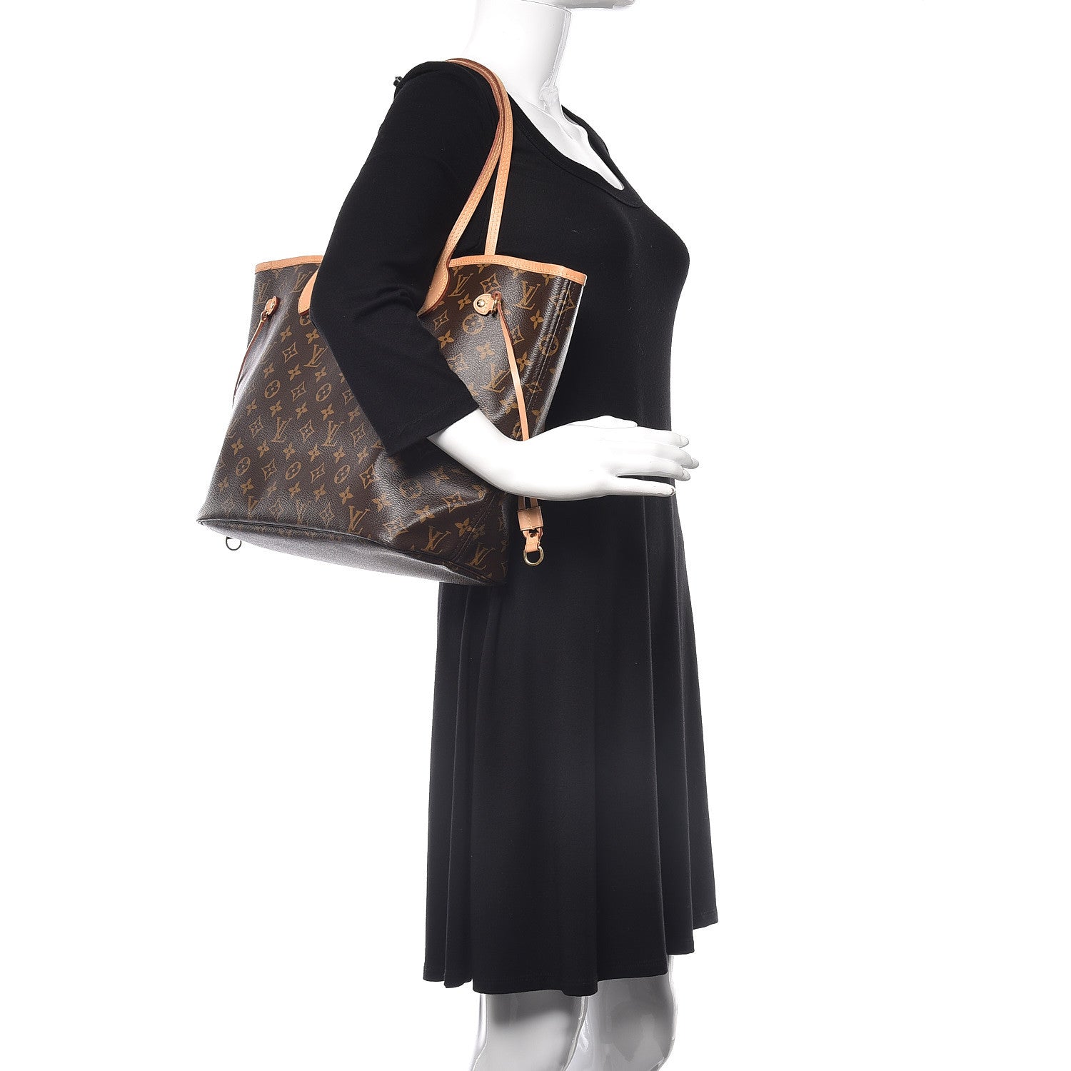 Louis Vuitton Monogram Neo Neverfull MM Rose Ballerine 2 of 16