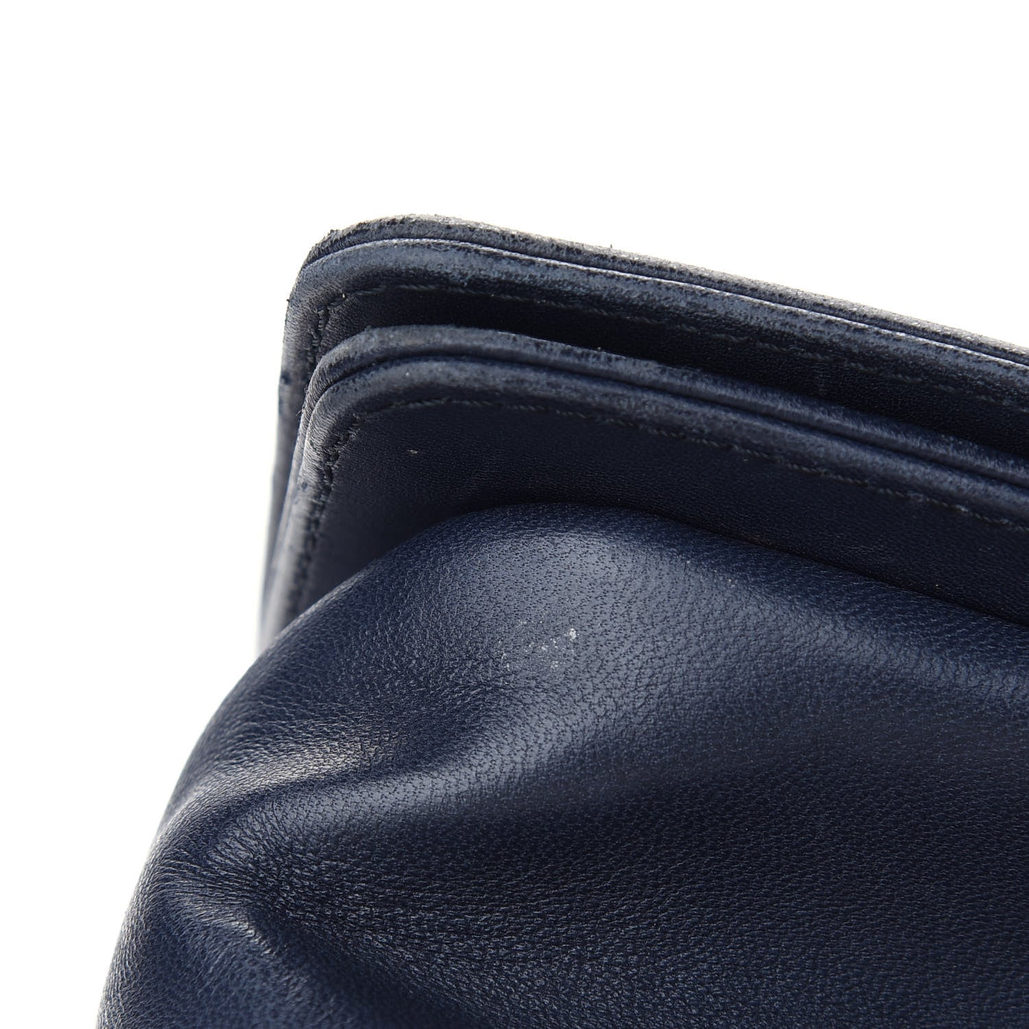 Chanel Lambskin Quilted Medium Boy Flap Dark Navy 10 of 11