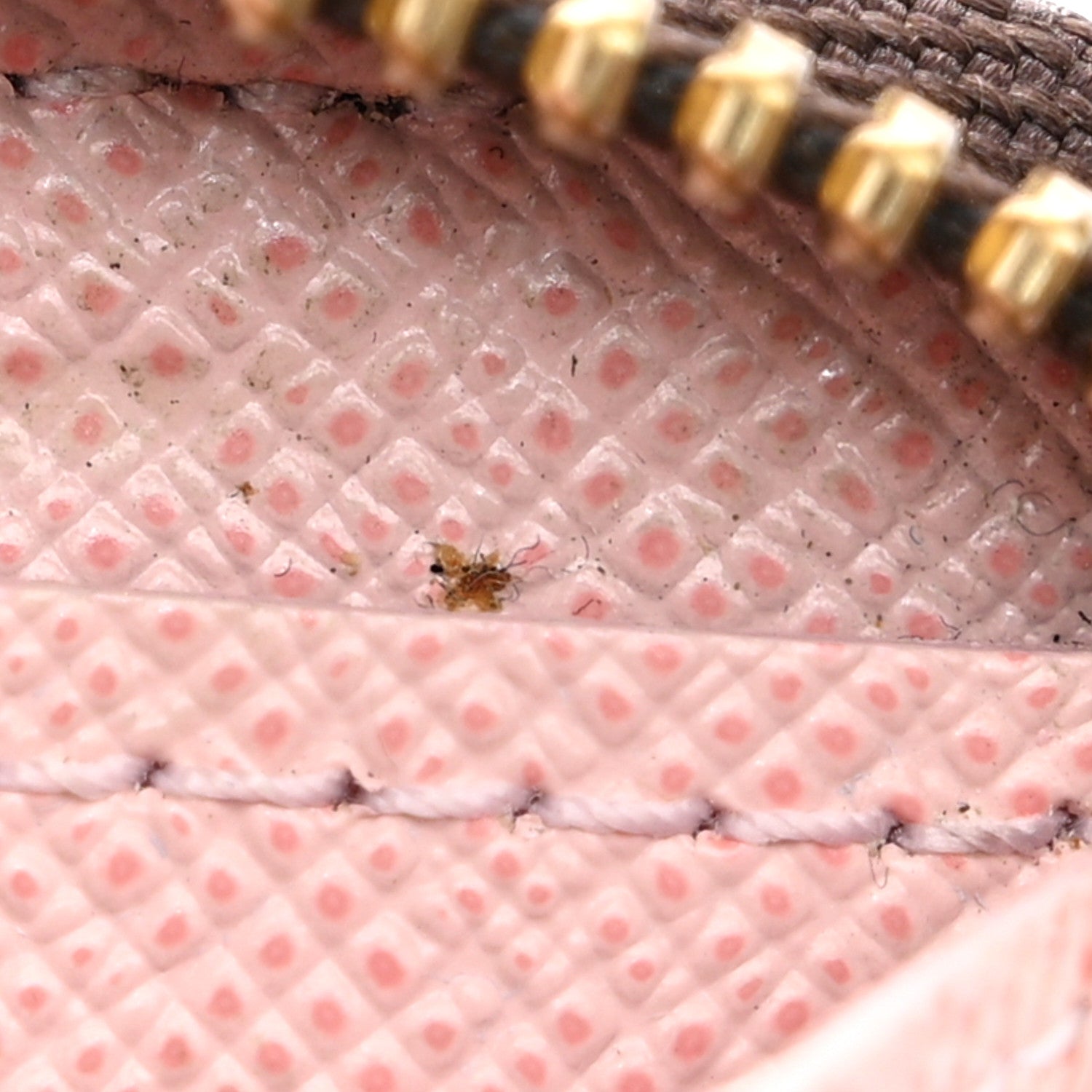 Louis Vuitton Damier Ebene Clemence Wallet Rose Ballerine 9 of 24