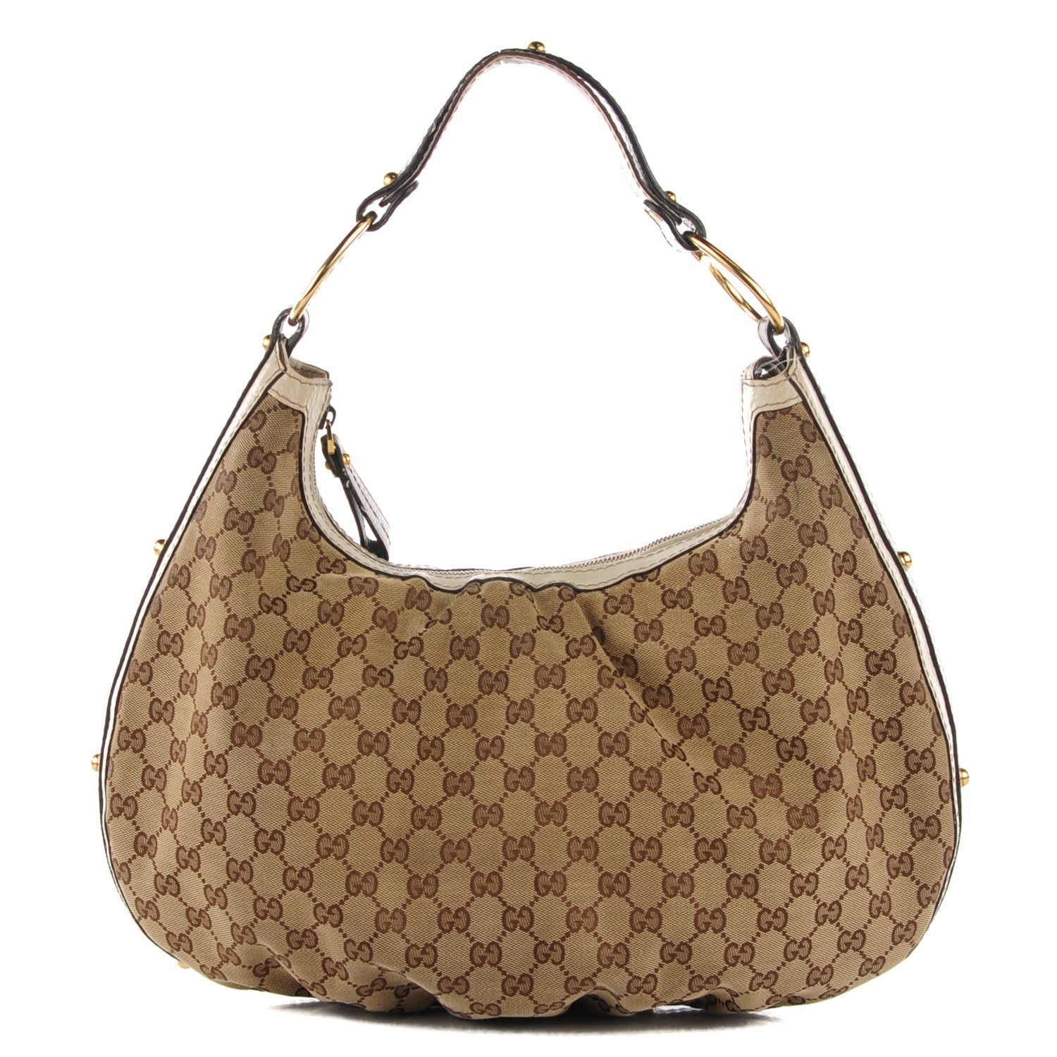 Gucci Monogram Medium Interlocking Hobo Off White 1 of 7