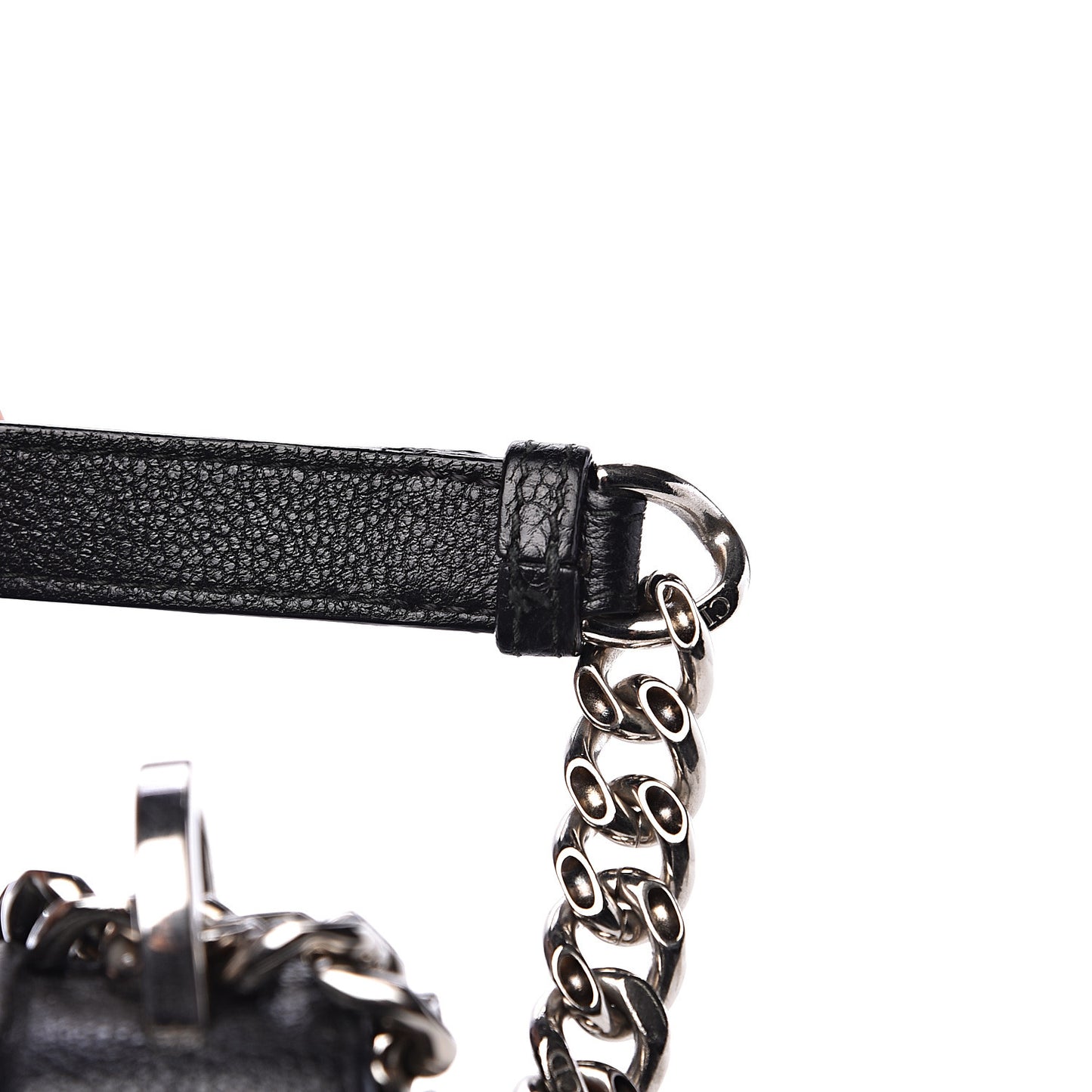 Grained Calfskin Medium Diorama Flap Bag Black