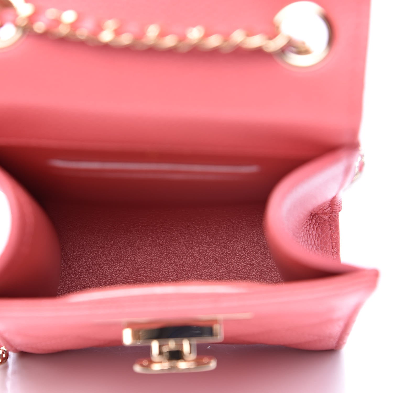 Chanel Caviar Quilted Golden Class Phone Holder Pink 4 of 9