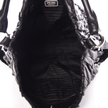 Prada Nappa Gaufre Hobo Black 7 of 10