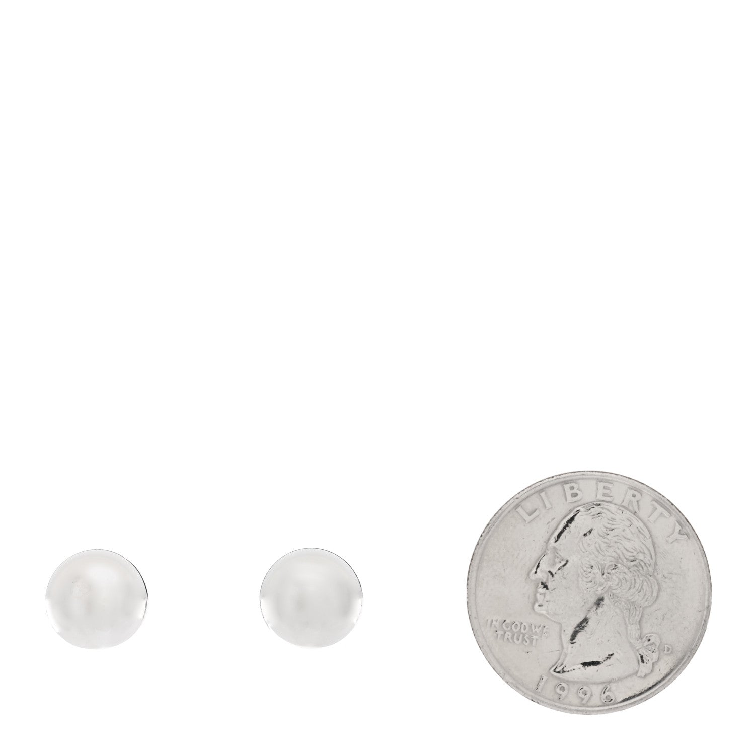 Tiffany Sterling Silver 10mm Hardwear Ball Earrings 2 of 4