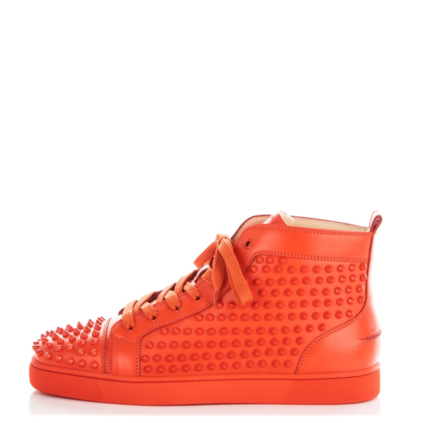 Calfskin Louis Spikes Flat Mens Sneakers 44.5 Capucine