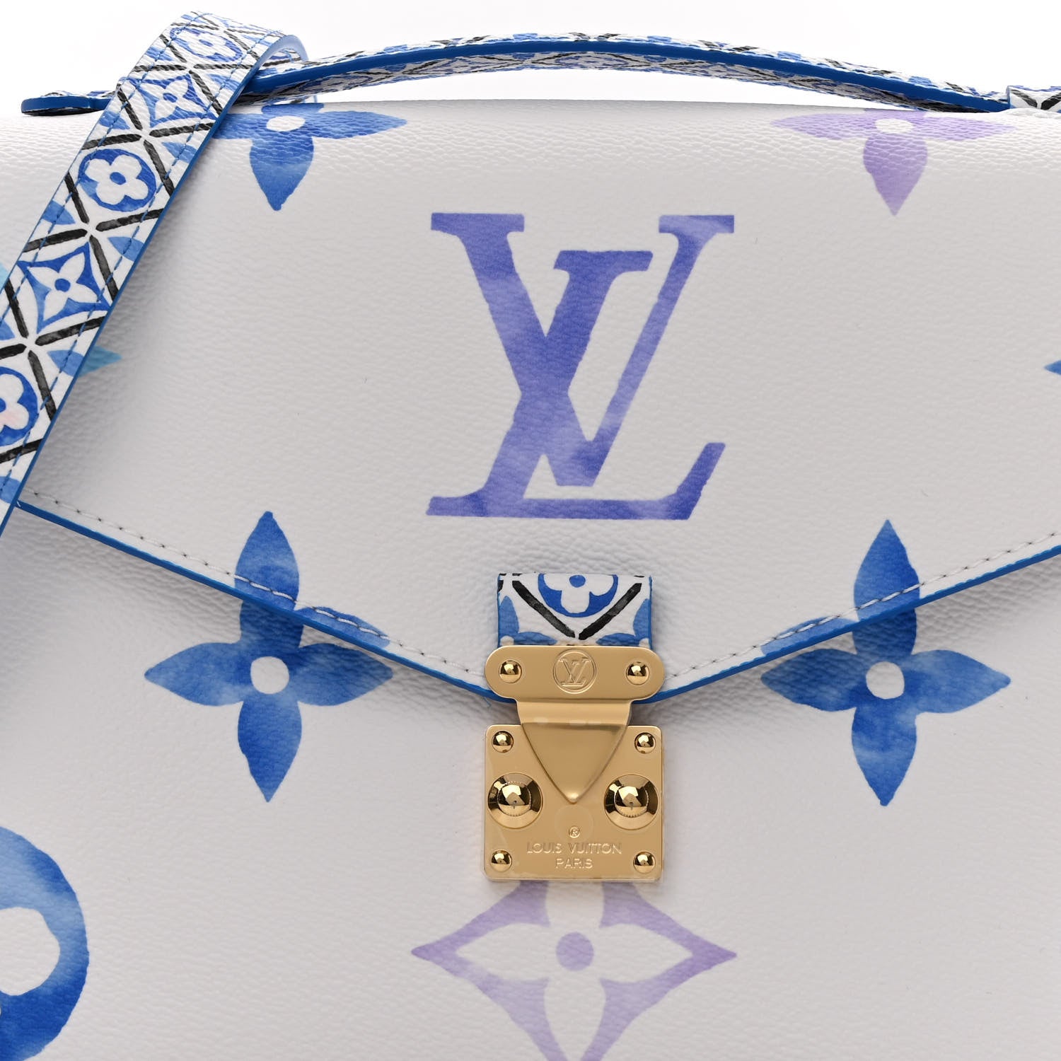 Louis Vuitton Monogram Giant By The Pool Pochette Metis MM Blue 7 of 10