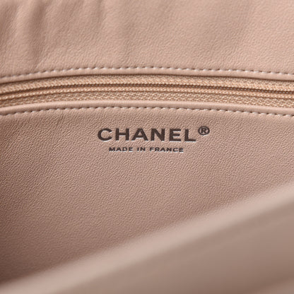 Chanel Lambskin Quilted CC Accordion Shopping Bag Beige 8 of 11