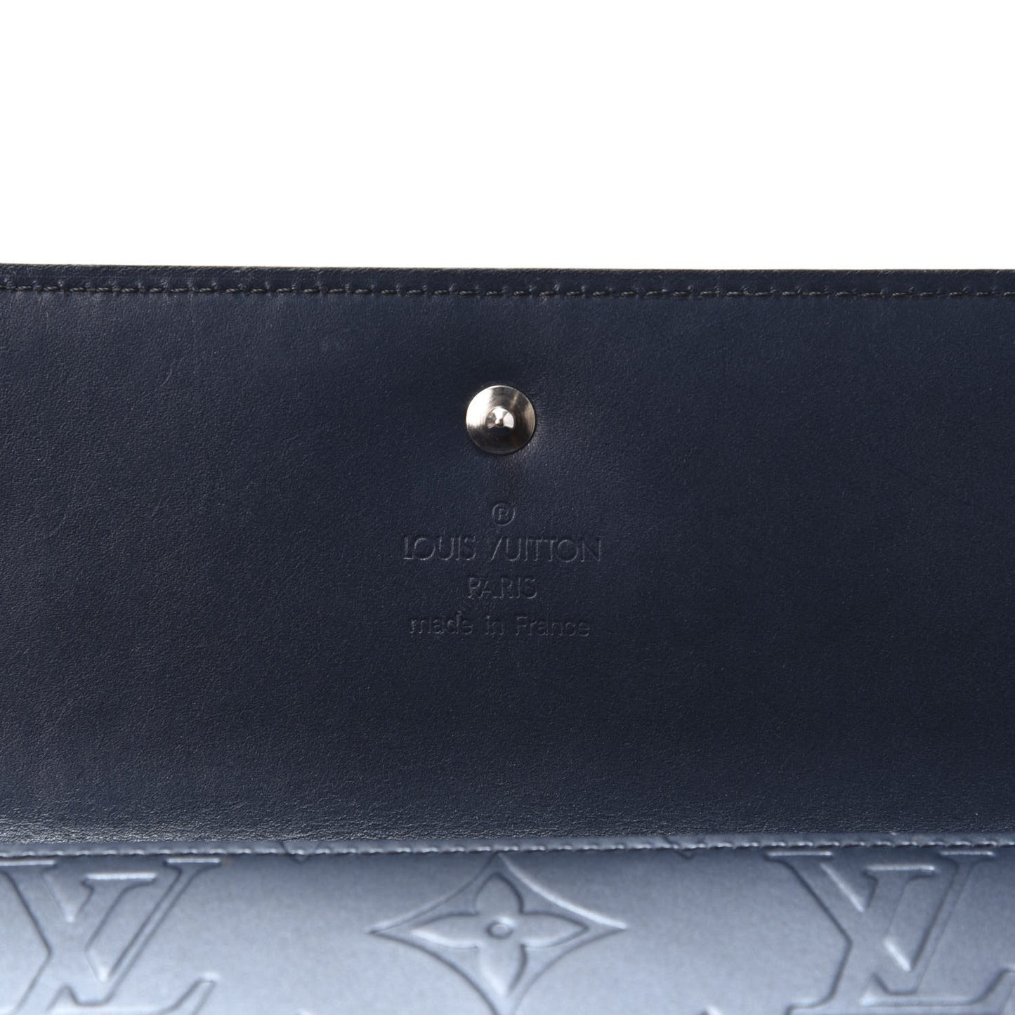 Mat Monogram Porte Tresor International Wallet Blue
