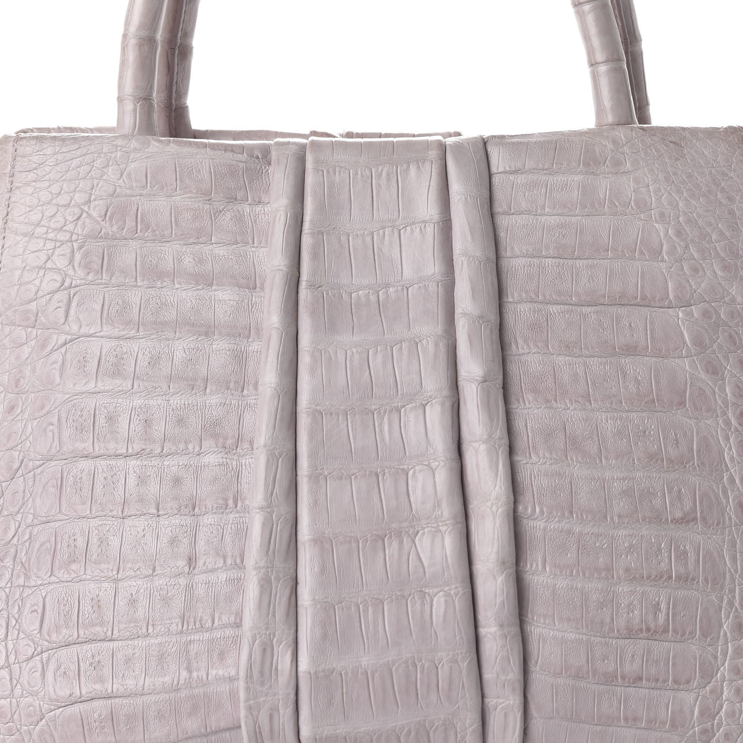Nancy Gonzalez Crocodile Double Handle Satchel Light Pink 9 of 9