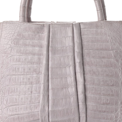 Nancy Gonzalez Crocodile Double Handle Satchel Light Pink 9 of 9