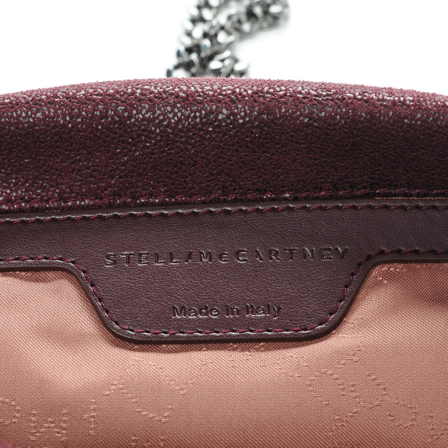 Shaggy Deer Mini Falabella Fold Over Tote Plum