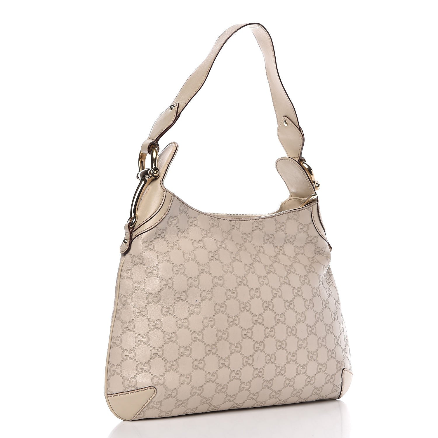 Gucci Guccissima Creole Hobo White 3 of 13