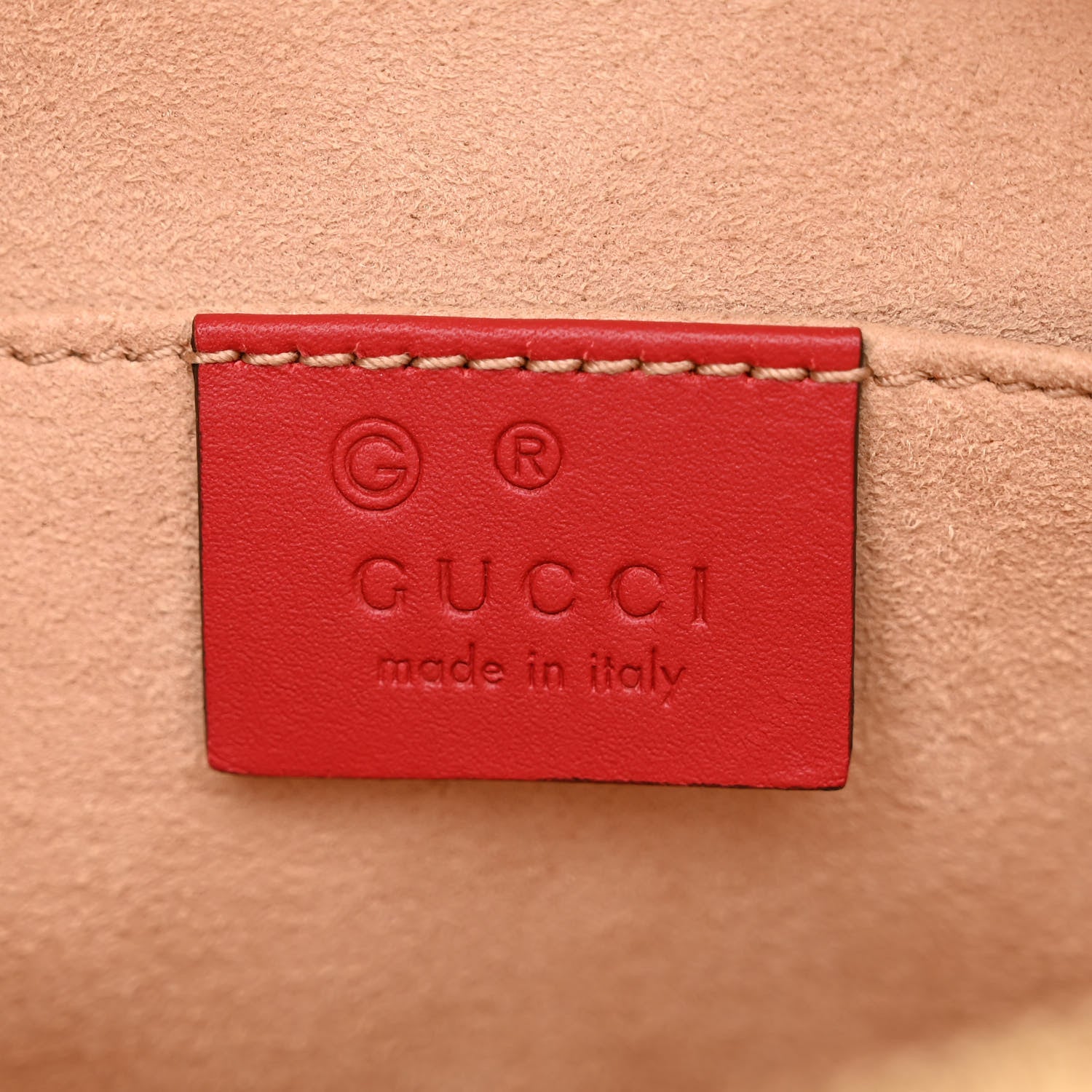 Gucci GG Supreme Monogram Blooms Mini Chain Shoulder Bag Beige Blue Navy Hibiscus Red 6 of 10