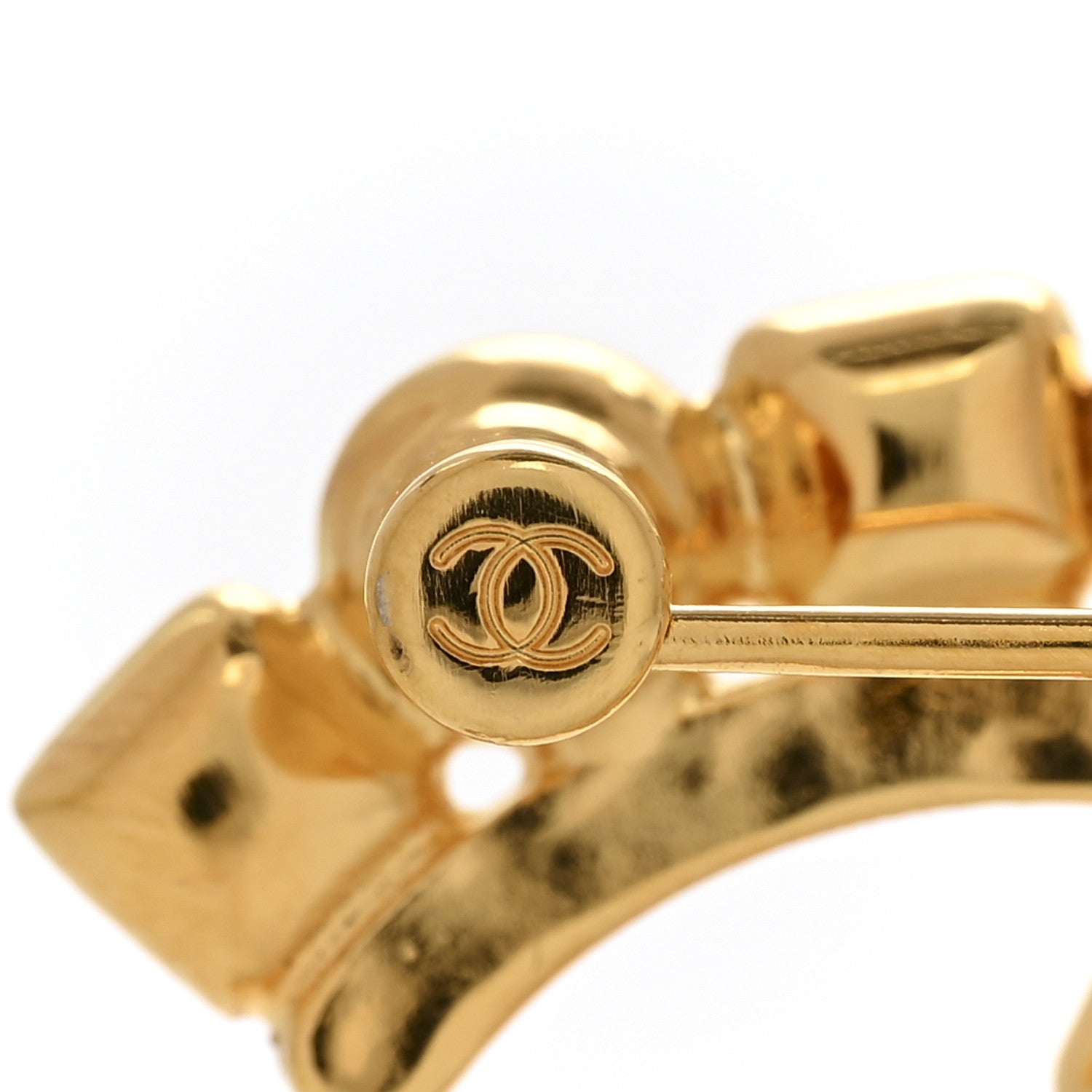 Chanel Crystal Pearl CC Brooch Gold 1864105 – FASHIONPHILE