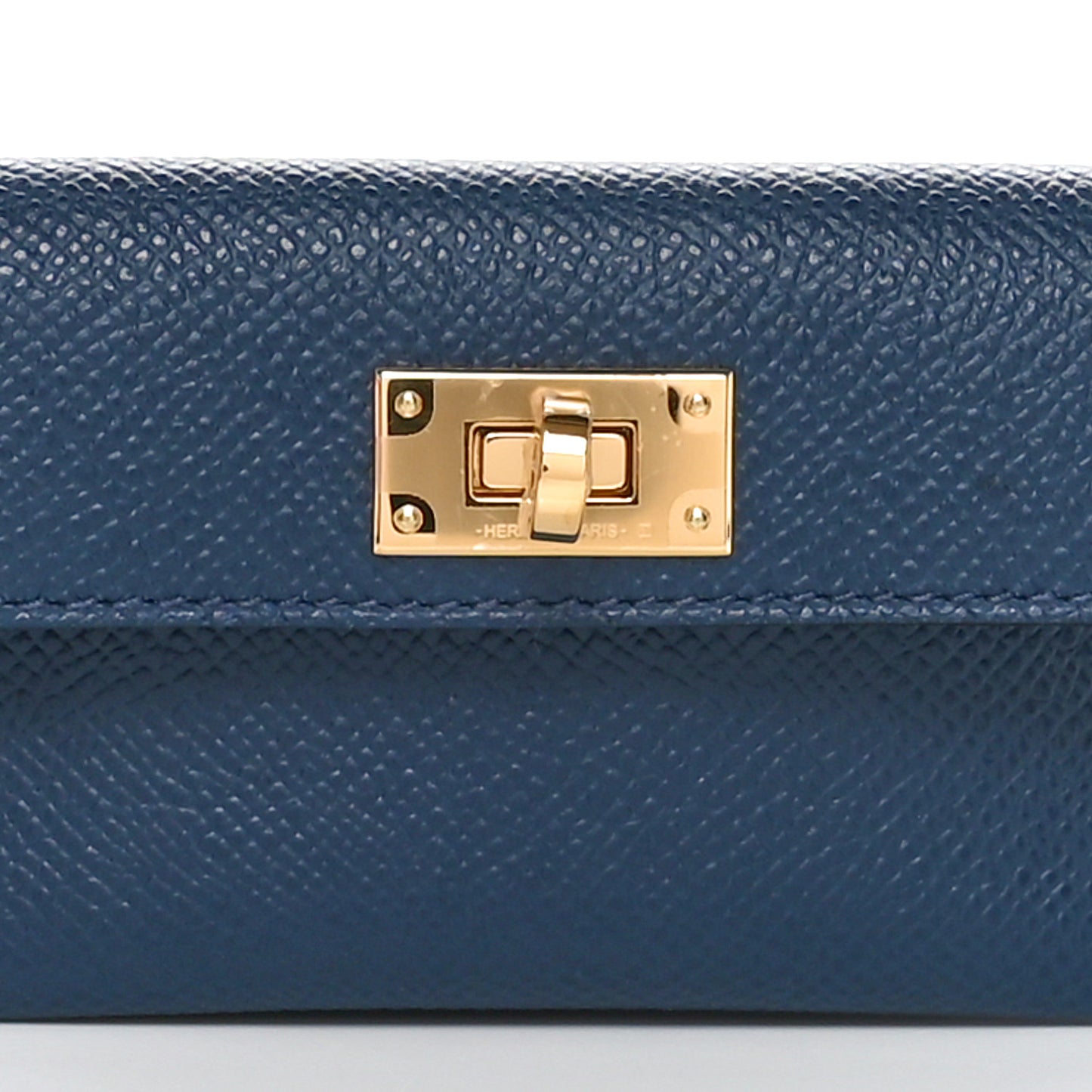 Swift Epsom Pocket Kelly Shoulder Strap Bleu de Prusse