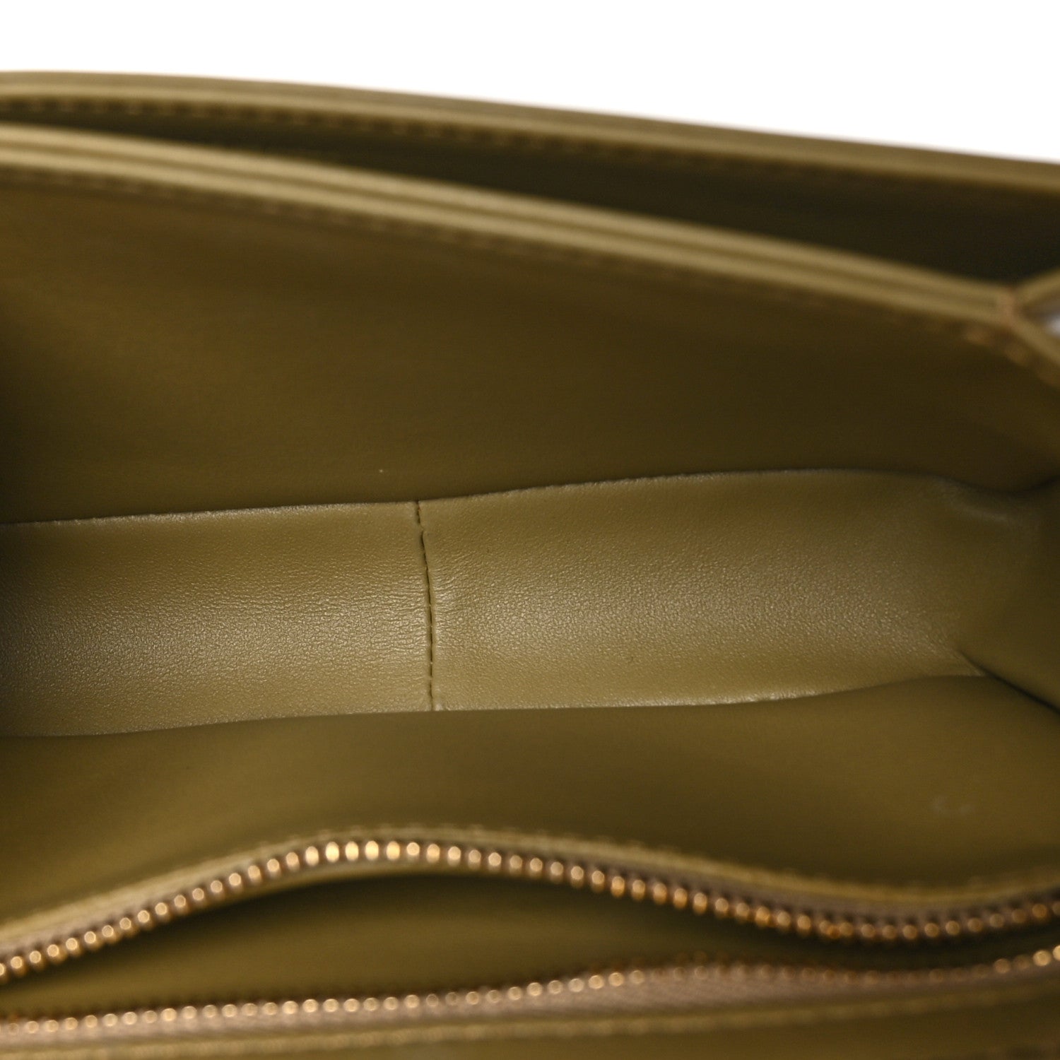 Celine Shiny Calfskin Teen Triomphe Olive 5 of 11