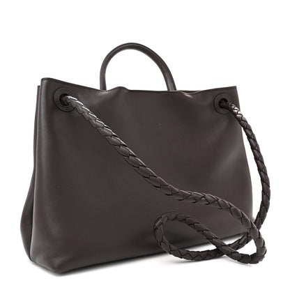 Bottega Veneta Silky Calfskin Medium Andiamo Shoulder Bag Fondant 3 of 9