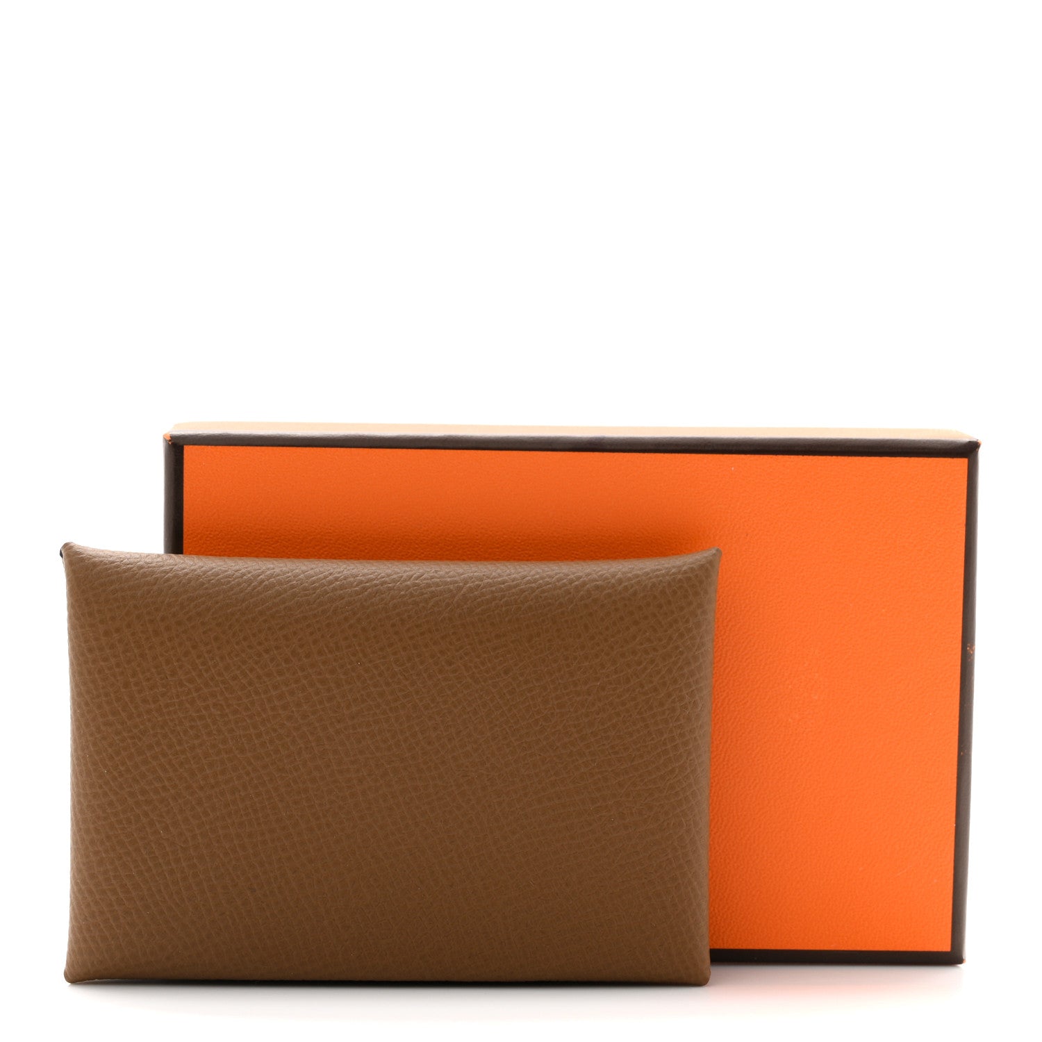 Hermes Epsom Verso Calvi Card Case Alezan Biscuit 8 of 8