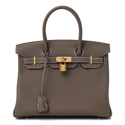 Hermes Togo Birkin 30 Etoupe 1 of 10