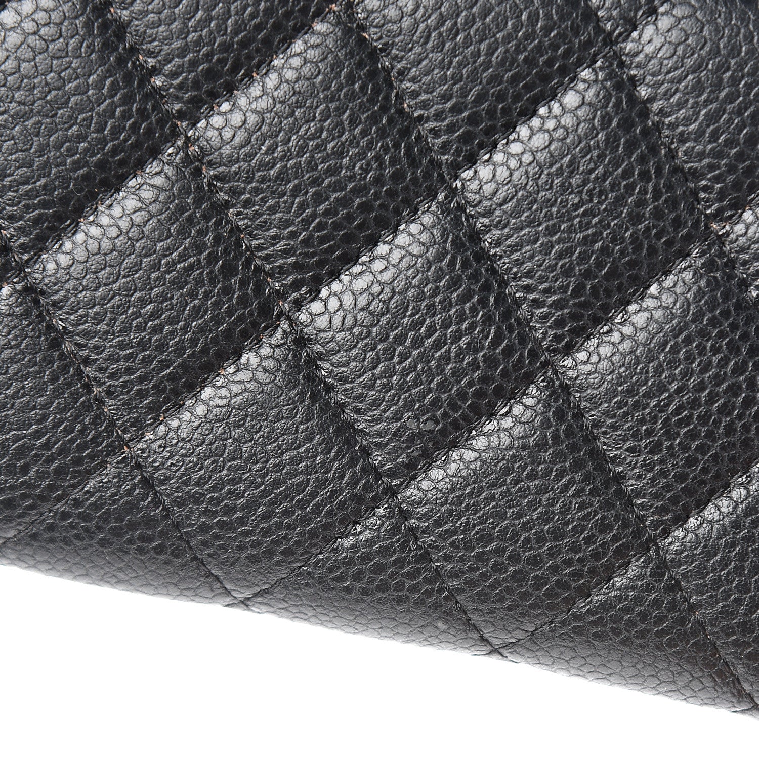 Chanel Caviar Quilted Small Gusset Zip Around Wallet Black 8 of 8