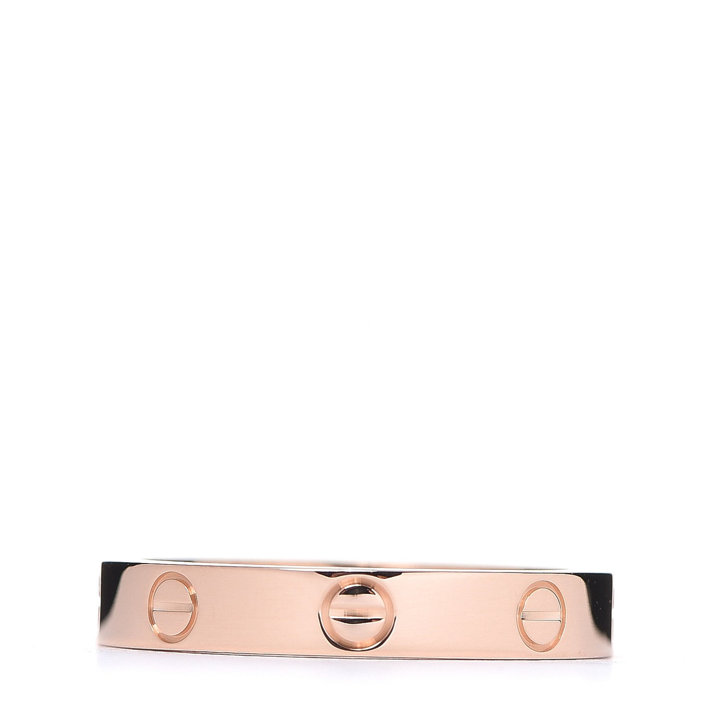 18K Pink Gold 3.5mm LOVE Wedding Band Ring 57 8