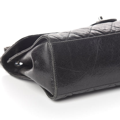 Chanel Crumpled Grained Calfskin Jumbo CC Crave Flap Black 9 of 10