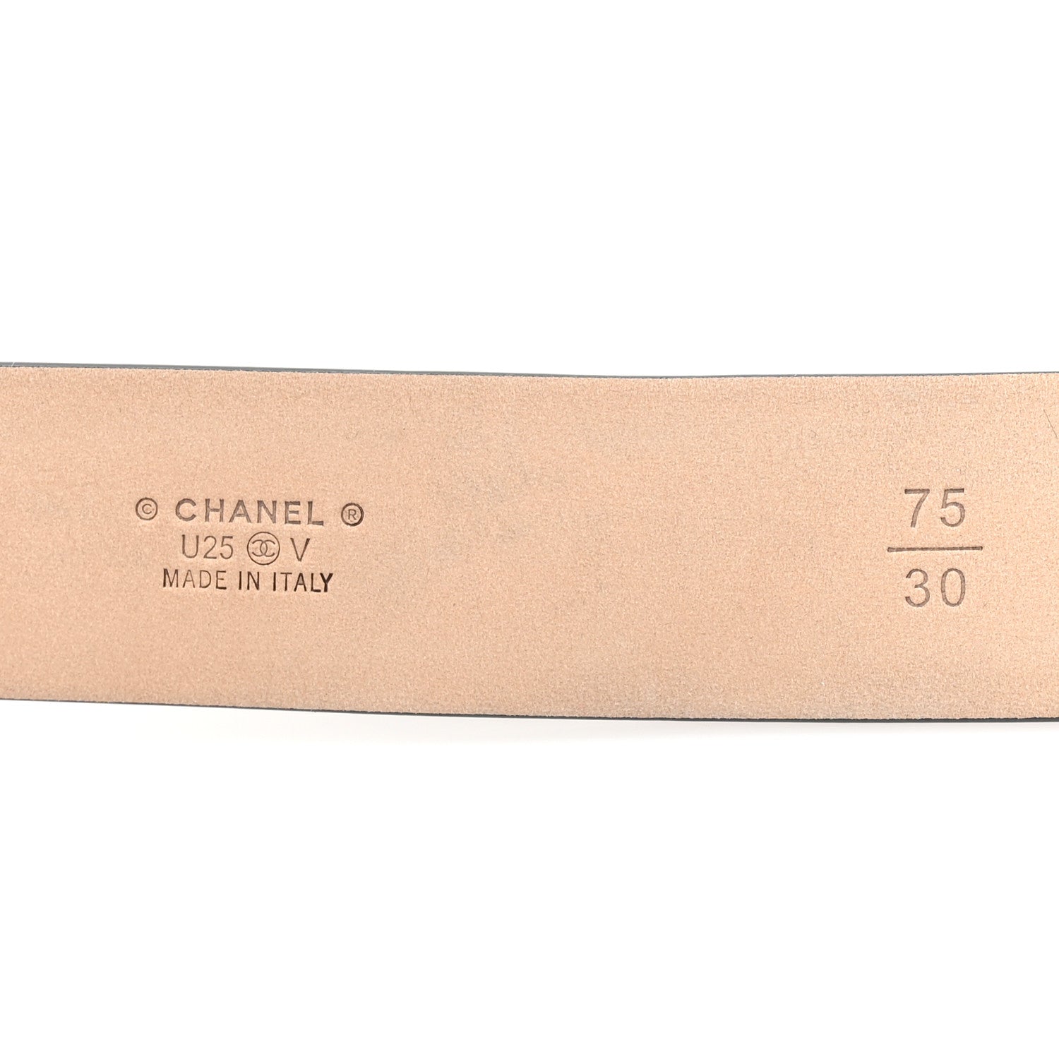 Chanel Calfskin Belt 75 30 Black 3 of 4