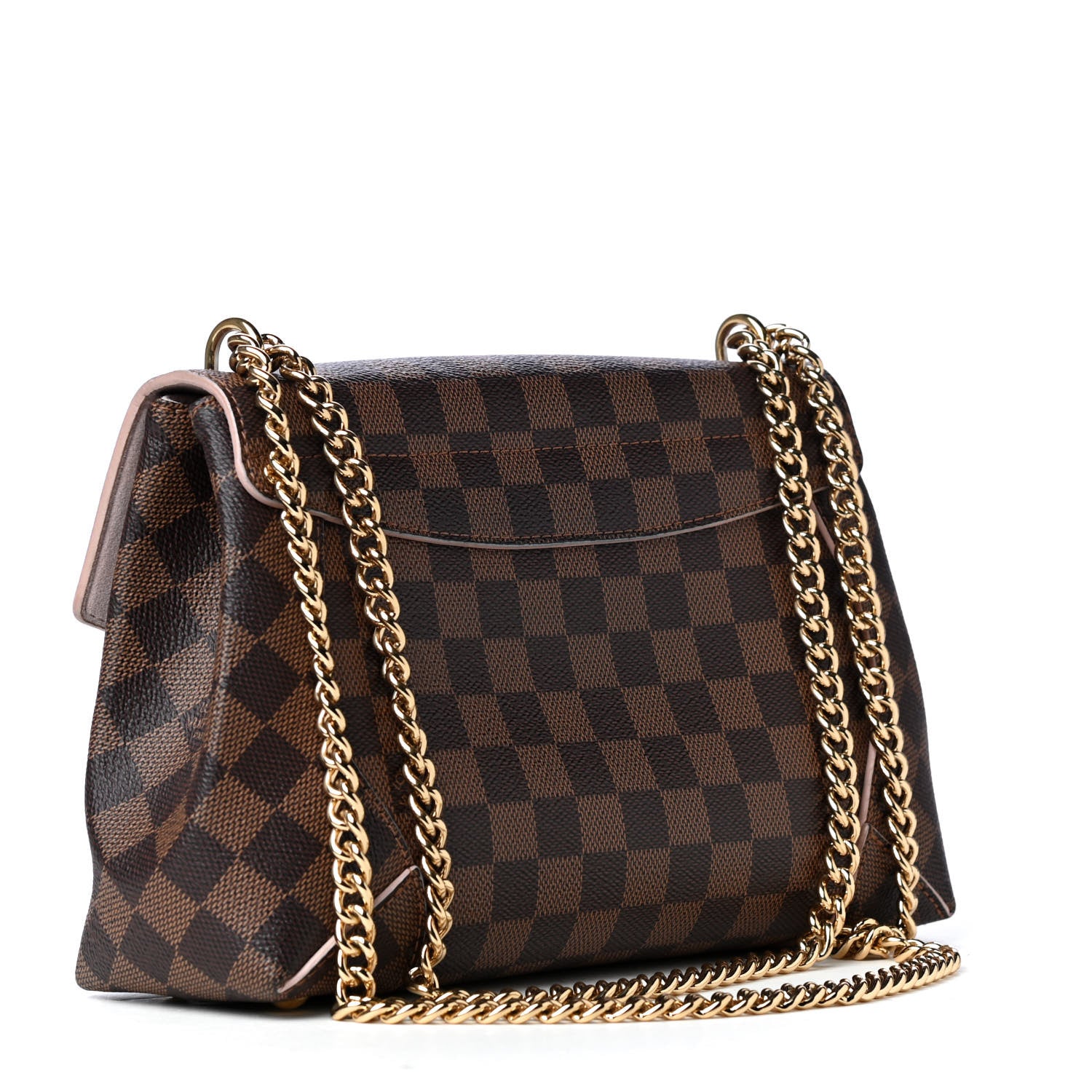 Louis Vuitton Damier Ebene Caissa Clutch Rose Ballerine 2 of 4