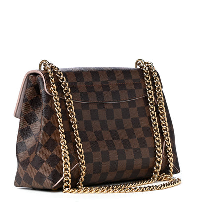 Louis Vuitton Damier Ebene Caissa Clutch Rose Ballerine 2 of 4