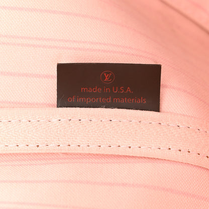 Louis Vuitton Damier Ebene Neo Neverfull MM Rose Ballerine 8 of 12