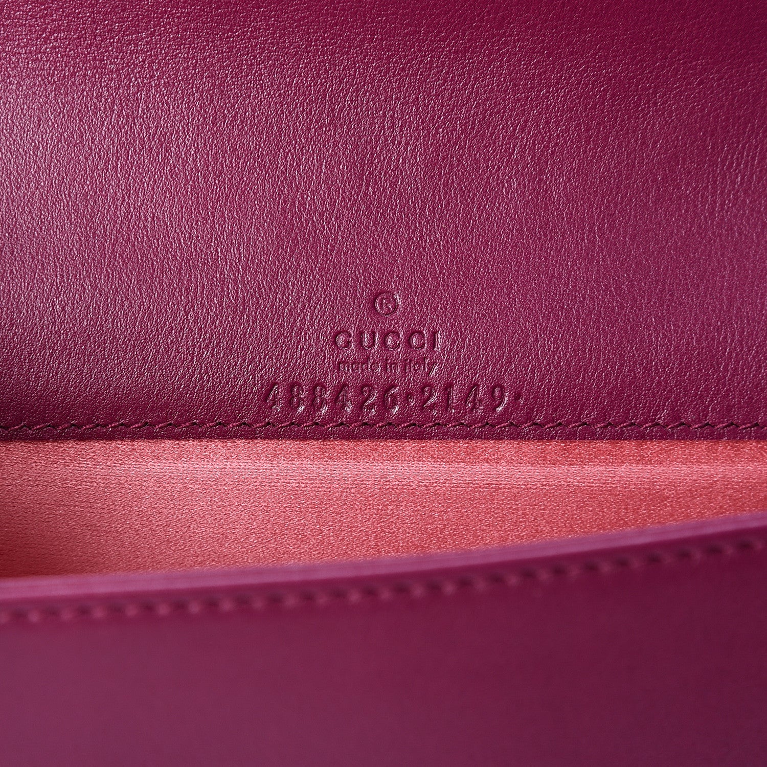 Gucci Velvet Matelasse GG Marmont Mini Bag Fuchsia Violet Cyclamen 5 of 9
