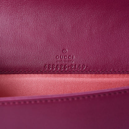 Gucci Velvet Matelasse GG Marmont Mini Bag Fuchsia Violet Cyclamen 5 of 9