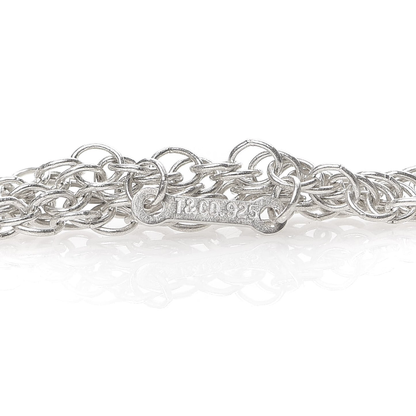 Sterling Silver Elsa Peretti Mesh Bib Necklace