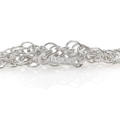 Tiffany Sterling Silver Elsa Peretti Mesh Bib Necklace 4 of 5
