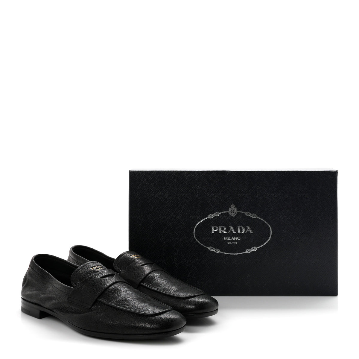 Goatskin Calzature Uomo Mens Loafers 8 Black